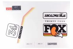 Decal Kit: 2016 34 Factory Series Black/Multi Logo