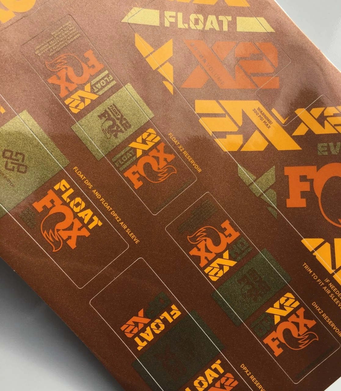 FOX Decal 2021 AM 36 Factory Root Beer Float Shock Decal Sheet 1 FOX Decal 2021 AM 36 Factory Root Beer Float Shock Decal Sheet