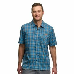 Fox Shop Shirt-Blue/Orange Plaid -Vaude Shop FXCB029072 Fox Shop Shirt BlueOrange Plaid S 3 1280x1280