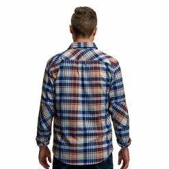 Everyday LS Flannel Orange Blue Tan -Vaude Shop FXCB130042 Everyday LS Flannel Orange Blue Tan S 3 1280x1280