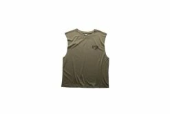 Textured Sleeveless Women's Tee Green