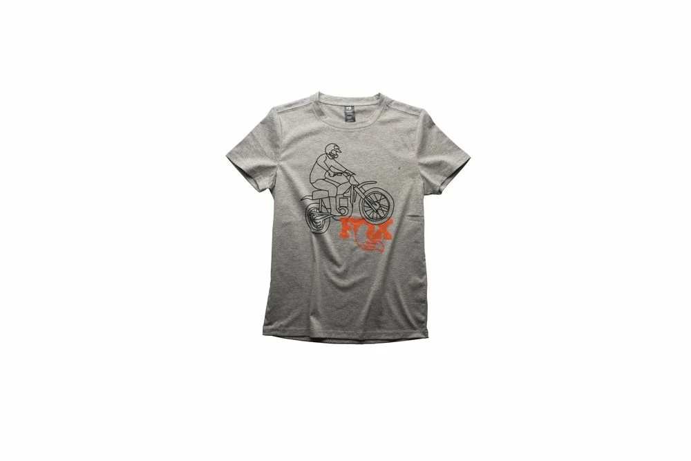 Bob On Bike Youth SS Tee Grey 1 Bob On Bike Youth SS Tee Grey